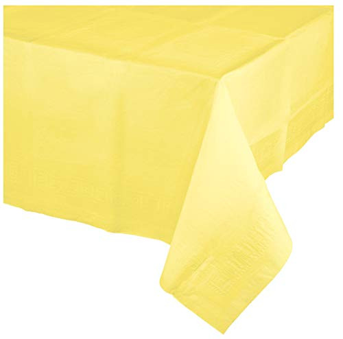 Mimosa Yellow Paper Tablecloths 3 ct