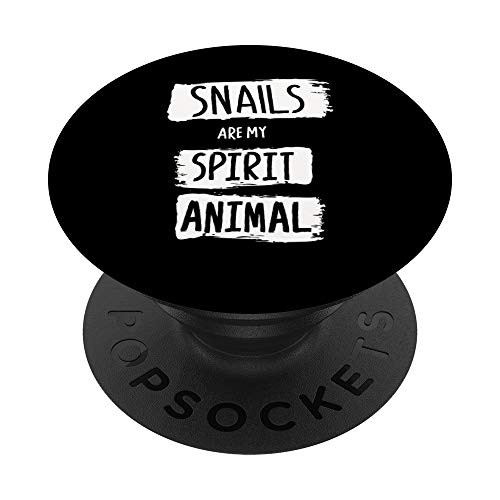 Snails Are My Spirit Animal Slug Clothes Outfit Gift Snail PopSockets PopGrip Swappable Grip for Phones  and  Tablets