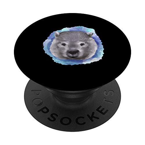 Watercolors Wombats Face Clothes Pastel Outfit Gift Wombat PopSockets Grip and Stand for Phones and Tablets Watercolors Wombats Face Clothes Pastel Outfit Gift Wombat PopSockets Grip and Stand for Phones and Tablets