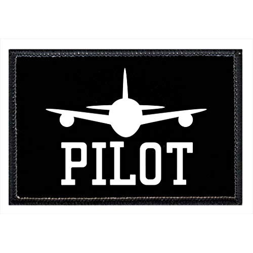 Pilot Morale Patch - Hook and Loop Attach for Hats Jeans Vest Coat - 2x3 in - by Pull Patch