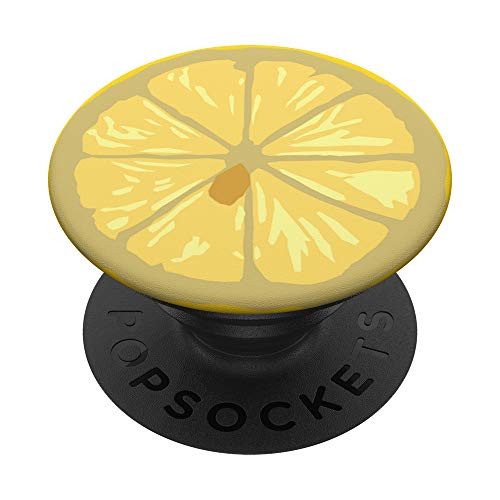 Cute Yellow Lemon Slice Phone Pop Grip Accessory PopSockets Grip and Stand for Phones and Tablets