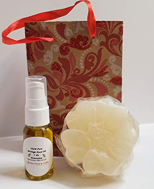 Shea Butter/Moringa Oil Soap and Moringa Oil Gift Bag - Recipe for Relaxation Series