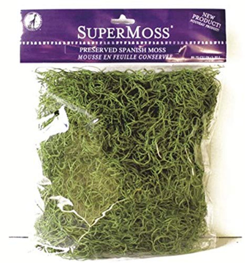 SuperMoss Preserved Spanish Moss Grass Green