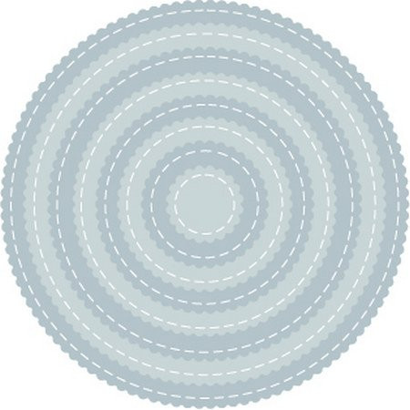 Tutti Designs - Cutting Dies - Nesting Stitched Scallop Circles