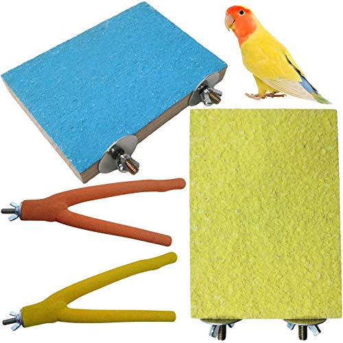 PINVNBY Parrot Perch Stand Platform Paw Grinding Stick Colorful Bird Cage Accessories Rough Exercise Toys Wood Playground for Conure Lovebirds Budgies Parakeet Cockatiel 4 Pack PINVNBY Parrot Perch Stand Platform Paw Grinding Stick Colorful Bird Cage Accessories Rough Exercise Toys Wood Playground for Conure Lovebirds Budgies Parakeet Cockatiel 4 Pack