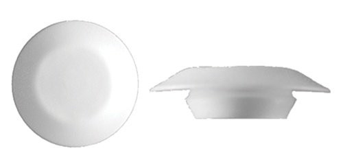 Rexka 100pcs 1/2 inch White Plastic Flush Type Hole Plugs 7/8 inch Head