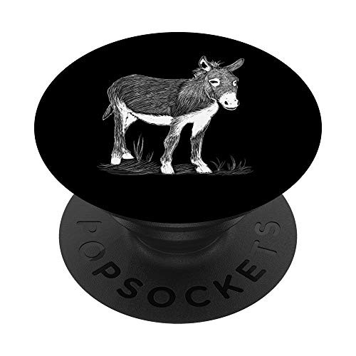 Sketch Art Donkeys Clothes Outfit Gift Donkey PopSockets PopGrip Swappable Grip for Phones  and  Tablets