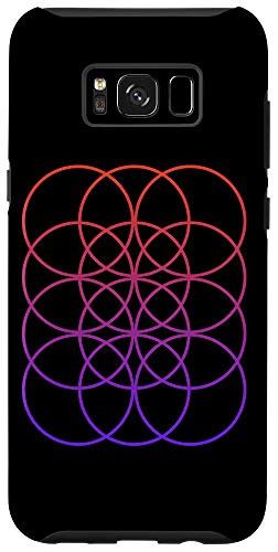 Galaxy S8 Plus Aesthetic Eboy Geometric Sacred Geometry Gradient Circles Case