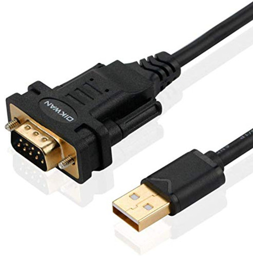 OIKWAN USB to RS232 DB9 Serial Cable Male Converter Adapter with FTDI Chipset for Windows 10 8.1 8 7 Vista XP 2000 Linux and Mac OS X 10.6 -10ft-