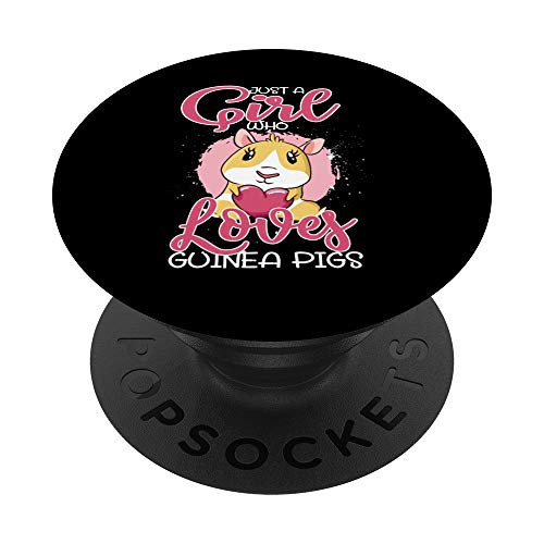 Just A Girl Who Loves Guinea Pigs Clothes Gift Guinea Pig PopSockets PopGrip Swappable Grip for Phones  and  Tablets