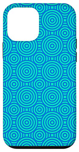 iPhone 12 mini Abstract Blue Circle Pattern Gift Case