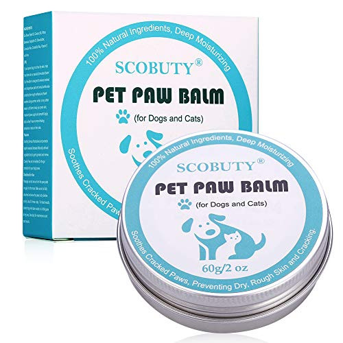 Paw Balm Dogs Paw Butter Balm for Dogs Paw Wax for Dogs Paw and Nose Balm for Dogs Relieve Dry Cracked Irritated Dog Paw Pads Repairs Damaged Dog Paws Perfect for Hot Asphalt Salt Snow 60g