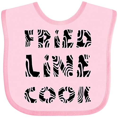 Inktastic Fried Line Cook Baby Bib Pink 35be7
