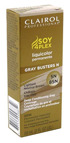 Clairol Professional Liquicolor Permanent Lightest Neutral Brown 5N/85N 2 oz -Pack of 2-