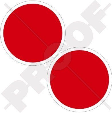 JAPAN Japanese AirForce Aircraft Roundels JASDF JMSDF 3 inch -75mm- Vinyl Stickers Decals x2