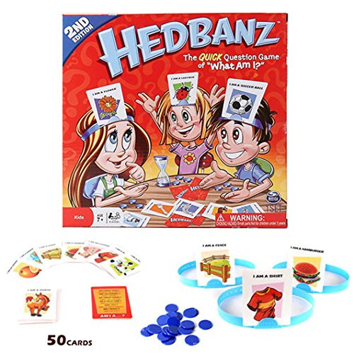 Hedbanz Second Edition with Brand New Cards for Kids Board Game Hedbanz Second Edition with Brand New Cards for Kids Board Game