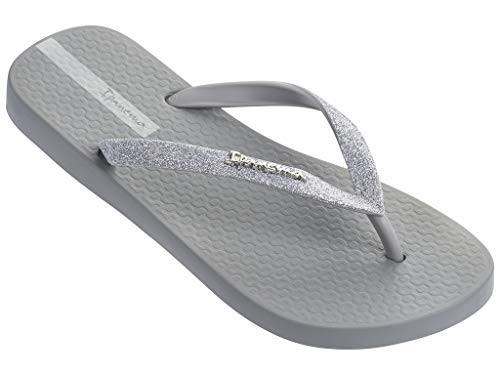 Ipanema Glitter II Womens Flip Flops Grey/Dark Grey -11 US-