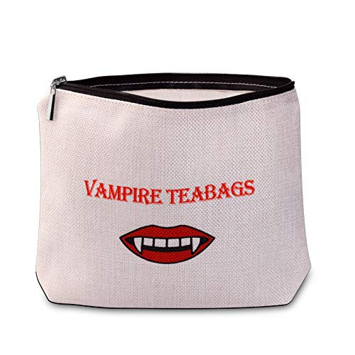 LEVLO The Vampire Diaries Inspired Gift Funny Vampire Teabag Makeup Bag Gift for Women Fans -The Vampire Diaries-
