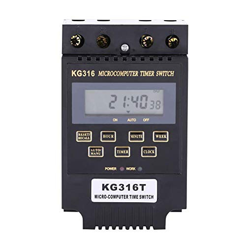 1pc Microcomputer Time Switch LCD Digital Display 10On and 10Off Timer Controller-AC110V-