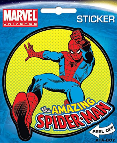 Ata-Boy Marvel Comics The Amazing Spider-Man on Green 4 inch Full Color Sticker