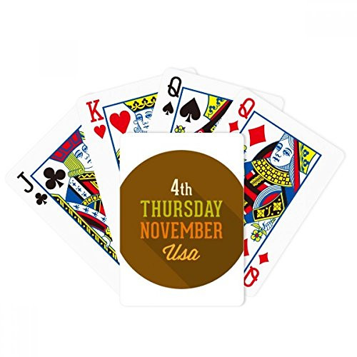 DIYthinker Garland Thanksgiving Day Circle Pattern Poker Playing Magic Card Fun Board Game