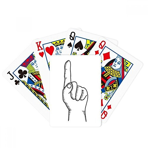 DIYthinker Up Gesture Line Drawing Pattern Poker Playing Magic Card Fun Board Game