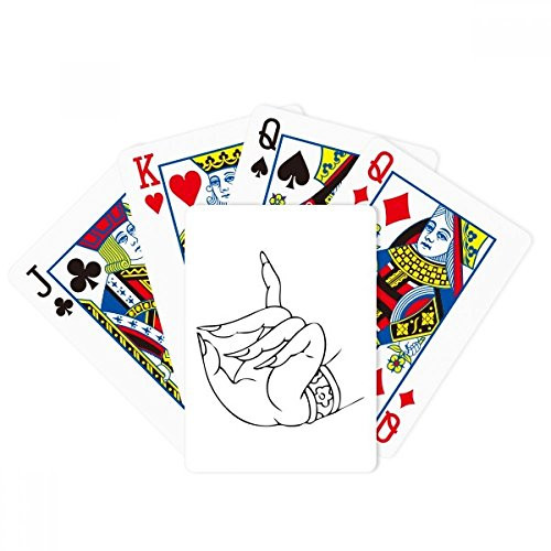 DIYthinker Customs Hand Line Drawing Pattern Poker Playing Magic Card Fun Board Game