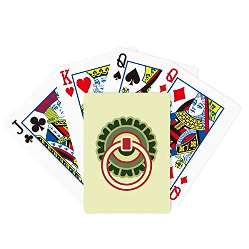 DIYthinker Copper Circle China Pattern Poker Playing Magic Card Fun Board Game