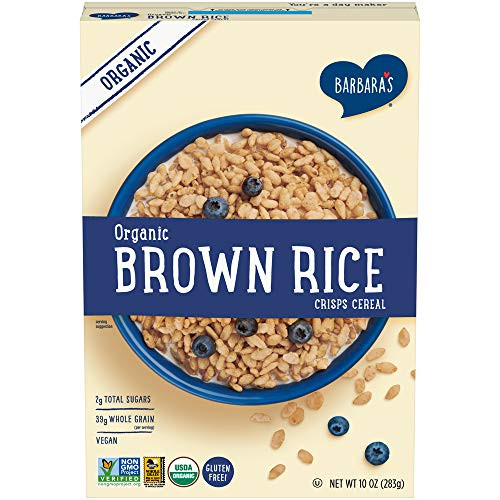 Barbaras Bakery Organic Brown Rice Crisps Cereal Gluten Free Vegan 10 Ounce Barbaras Bakery Organic Brown Rice Crisps Cereal Gluten Free Vegan 10 Ounce