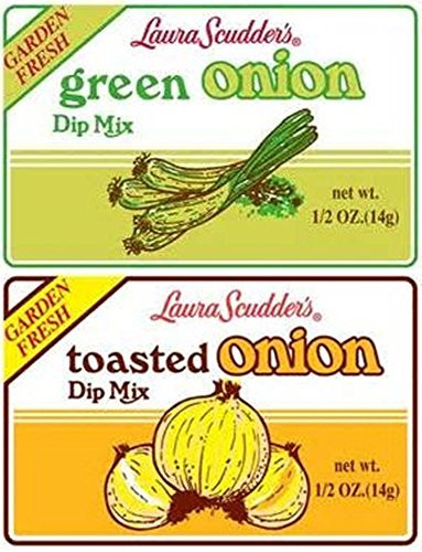 Laura Scudders Green Onion  and  Toasted Onion Dip Mix -Pack of 6-