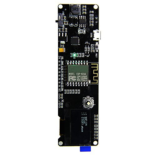 Aideepen 0.96 inch OLED Display ESP8266 ESP-12F WiFi Development Board CP2102 with 18650 Lithium Battery Holder Without Battery