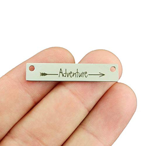 Adventure Connector Charm Stainless Steel Bar - Exclusive Line - Quantity Options - LCON288