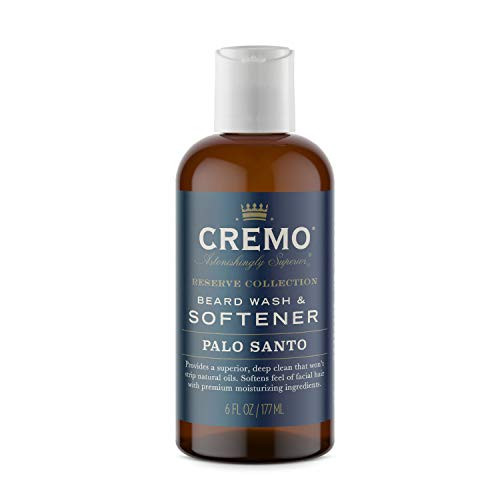 Cremo Palo Santo Reserve Collection Beard Wash  and  Softener 6 Ounce - Moisturizes Styles and Reduces Beard Itch For All Lengths of Facial Hair