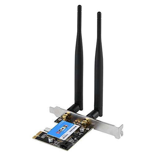 Goshyda PCI Express Network Adapter Dual Band PCI Express Adapter with Speed up to 433Mbps 2.4G/5G Bluetooth 4.0 Wi-Fi Adapter Network Card PCIE Network Card for Desktop Computers Goshyda PCI Express Network Adapter Dual Band PCI Express Adapter with Speed up to 433Mbps 2.4G/5G Bluetooth 4.0 Wi-Fi Adapter Network Card PCIE Network Card for Desktop Computers