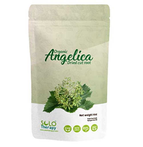 Certified Organic Angelica Dried Cut Root 4 oz  Archangelica Root  Angelica Archangelica Officinalis Resealable Bag  Angelica Root Tea  Product From Croatia Packaged in the USA -4 ounce -Pack of 1--