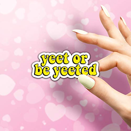 Yeet or be Yeeted - -2 inch- Vinyl Decal Aesthetic Stickers Cute Stickers Car Bumper Stickers Laptop Decal Tablet Skins Waterbottle Stickers Hydroflask Sticker