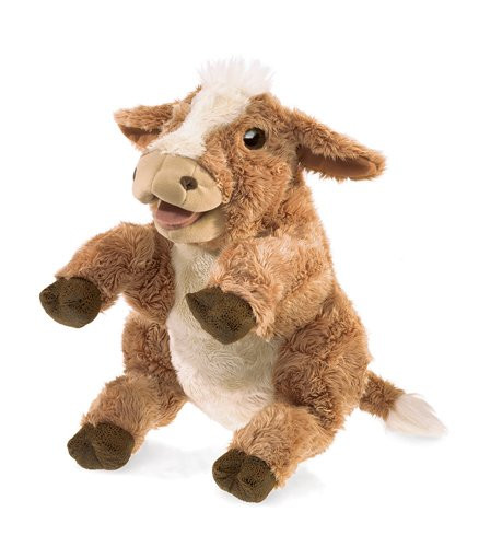 Folkmanis Brown Cow Hand Puppet