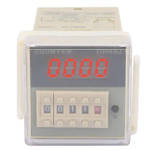 Digital Electronic 8 Pins Counter Delay Time Relay 0-999900 with LCD Display for Remote ControlCommunicationAutomatic Control Mechatronics-12VAC/DC-