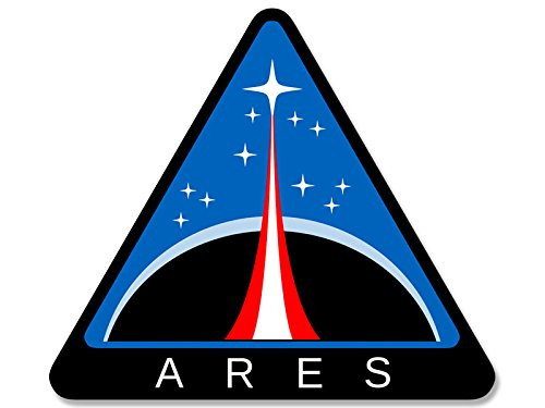 ARES Logo Triangle Shaped Sticker -NASA Mission Space-