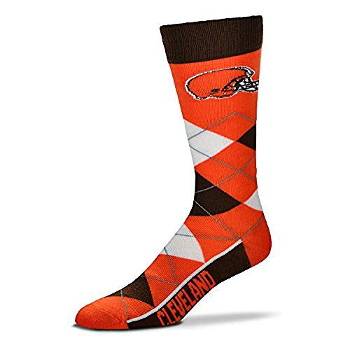 For Bare Feet Adult NFL Crew Socks Size Adult One Size - Cleveland Browns