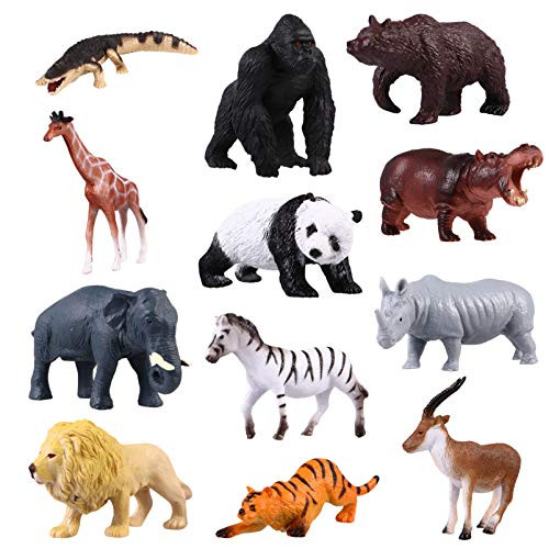 Toyvian 12pcs Realistic Mini Farm Animals Figures Toys Miniature Plastic Animal Figures Toys Cake Toppers Toyvian 12pcs Realistic Mini Farm Animals Figures Toys Miniature Plastic Animal Figures Toys Cake Toppers