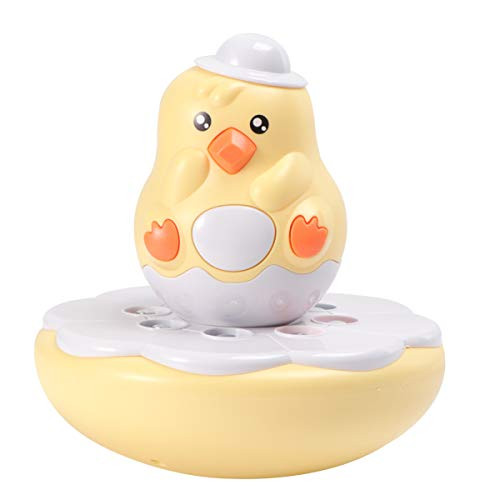 TOYANDONA Tumbler Toy Magnetic Toy Words Cards Early Educational Toy for Baby Kid Toddler Yellow