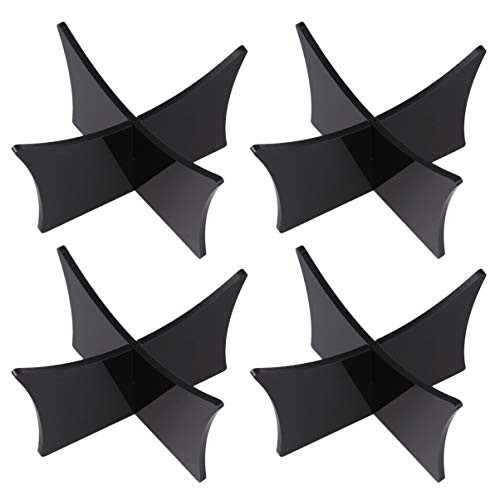 BESPORTBLE 4 Pcs Sports Ball Stand Hold Football Basketball Volleyball or Soccer Ball Display for Basketball Football Soccer Rugby -Black-