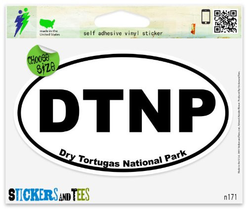 Dry Tortugas National Park Oval Vinyl Car Bumper Window Sticker 5 inch x 3 inch