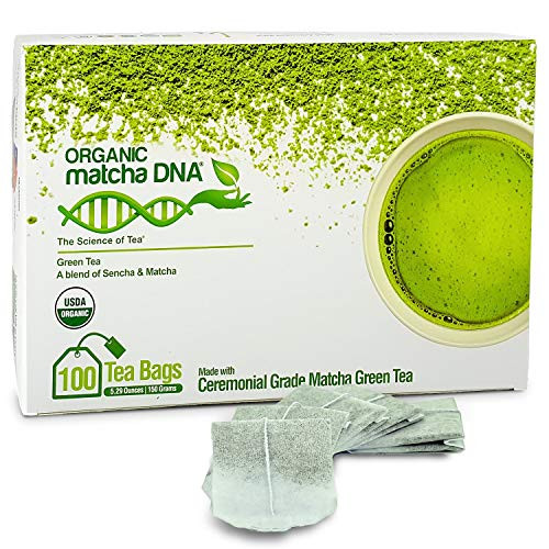 MatchaDNA Certified Organic Matcha Green Tea - 100 Tea Bags MatchaDNA Certified Organic Matcha Green Tea - 100 Tea Bags