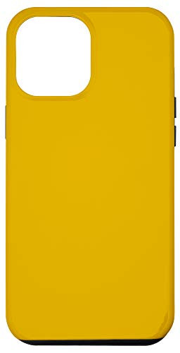 iPhone 12 Pro Max Plain Mustard Yellow / Solid Color Mustard Yellow Phone Case