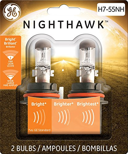 GE Lighting H7-55NH/BP2 Nighthawk Automotive Replacement Bulbs, 2-Pack