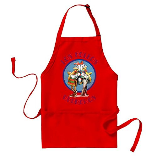 Breaking Bad Los Pollos Hermanos Logo Red Apron