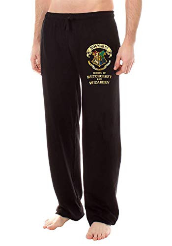 Harry Potter Hogwarts Crest School of Witchcraft Black Lounge Pants - S