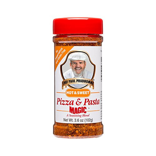 Chef Paul Prudhommes Magic Seasoning Blends ~ Pizza  and  Pasta Magic Hot  and  Sweet 3.6-Ounce Bottle